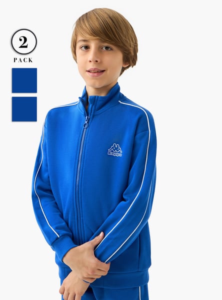 Kappa Logo Print Sweatshirt and Track Pants Set