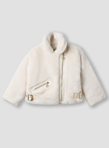 Juniors Solid Collared Jacket with Pockets and Long Sleeves
