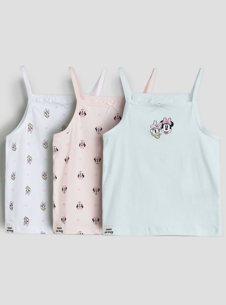 Juniors Daisy and Minnie Print Camisole - Pack of 3