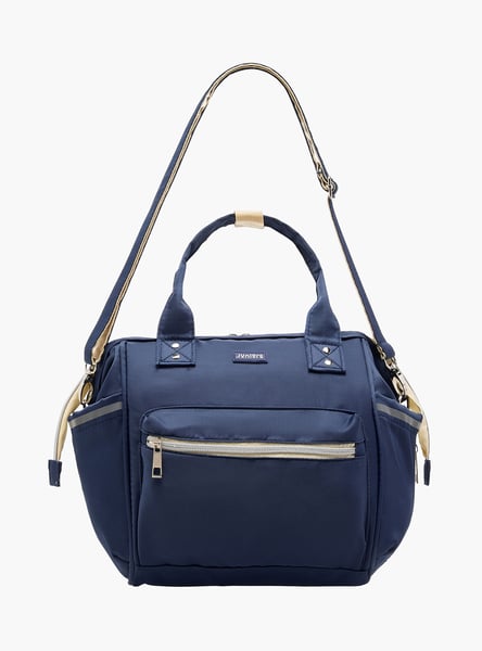 Juniors Solid Diaper Bag with Double Handle and Zip Closure