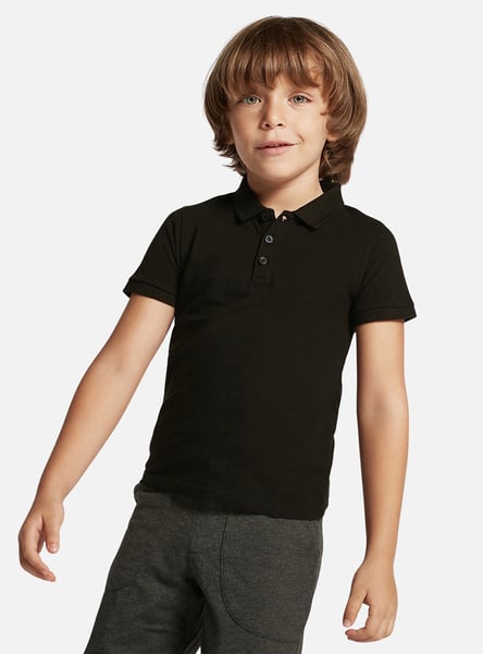 Juniors Solid Polo T-Shirt