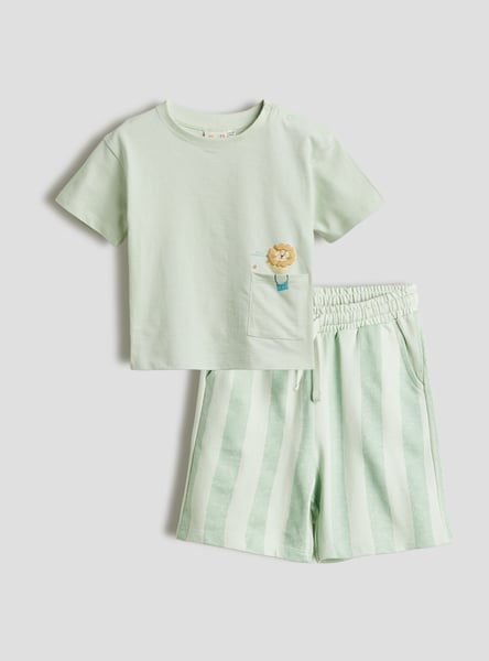 Boys Applique T-shirt and Shorts Set