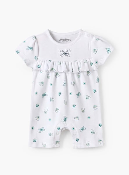Juniors Butterfly Print Romper