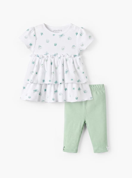 Juniors Printed Top and Pyjama Set