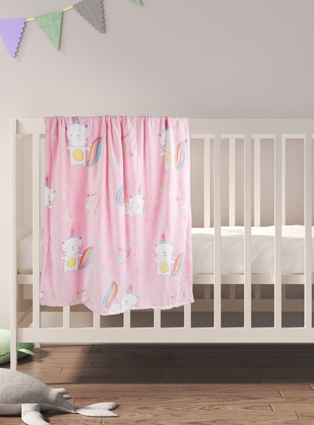Juniors Glow in the Dark Raschel Blanket - 150 x 100 cm