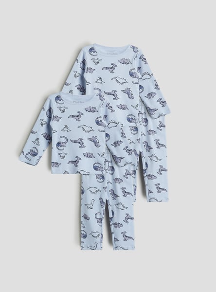 Juniors Printed T-shirt and Pyjama Set - Pack of 2