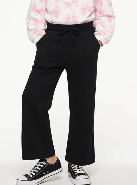 Juniors Pintuck Wide Leg Track Pants