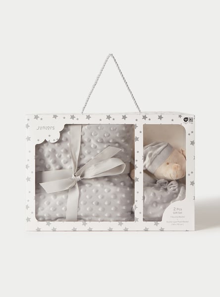Juniors Blanket with Plush Toy Gift Set