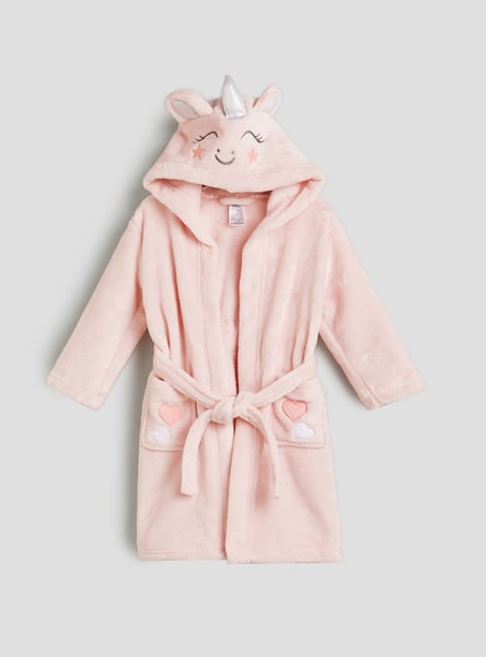 Juniors Unicorn Flannel Bath Robe