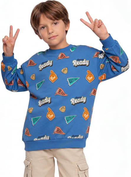 Juniors Printed Sweatshirt