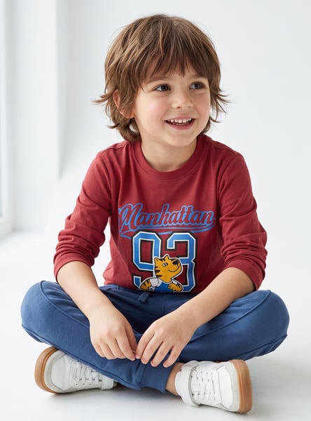 Juniors Graphic Print Long Sleeve T-shirt