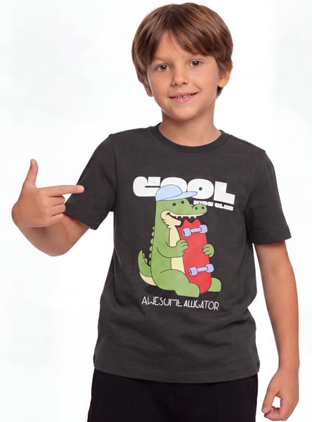 Juniors Dino Print T-shirt