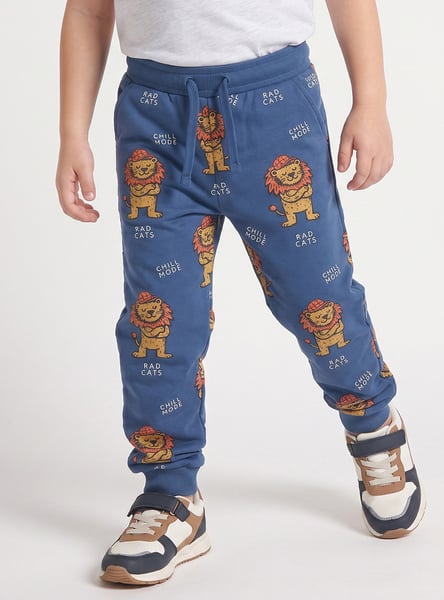 Juniors Lion Print Joggers