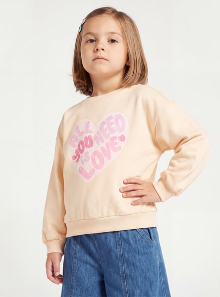 Juniors Graphic Print Sweatshirt