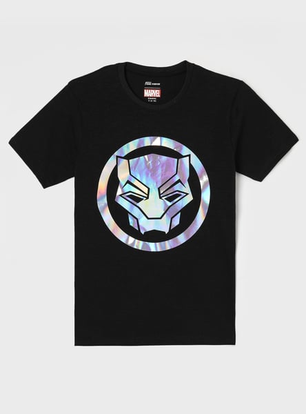 FAME FOREVER Black Panther Printed T-Shirt