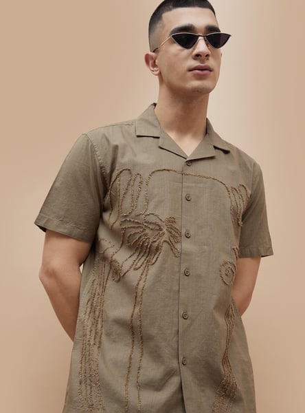 FORCA Embroidered Regular Fit Shirt