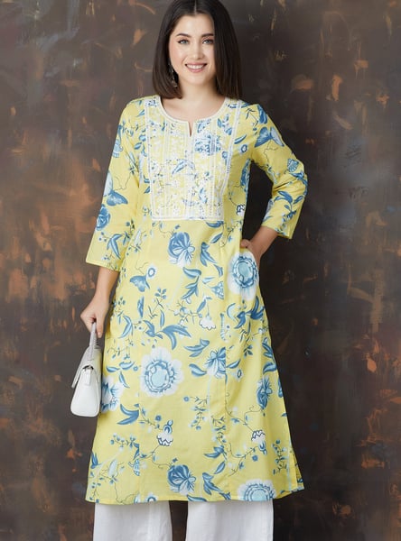 MELANGE Printed Straight Kurta