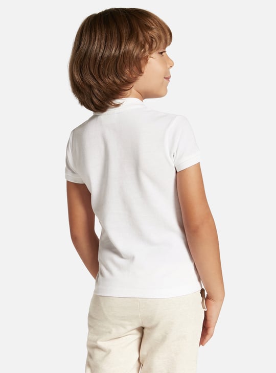 Juniors Solid Polo T-shirt