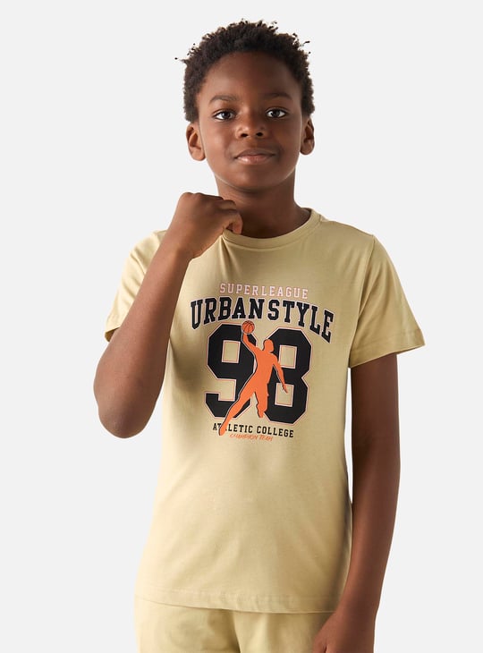 Juniors 3-Piece Printed T-shirt and Shorts Set