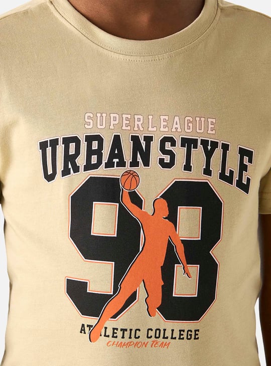 Juniors 3-Piece Printed T-shirt and Shorts Set