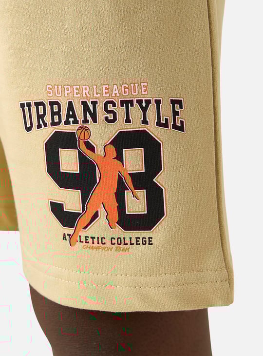 Juniors 3-Piece Printed T-shirt and Shorts Set