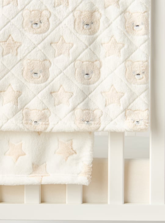 Juniors Coral Fleece Raschel Blanket - Set of 2 - 76x102 cm