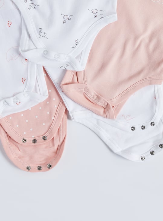 Juniors Printed Sleeveless Bodysuit - Set of 5