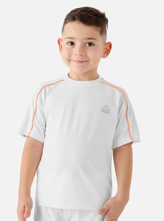 Kappa Logo Print Crew Neck T-shirt and Shorts Set