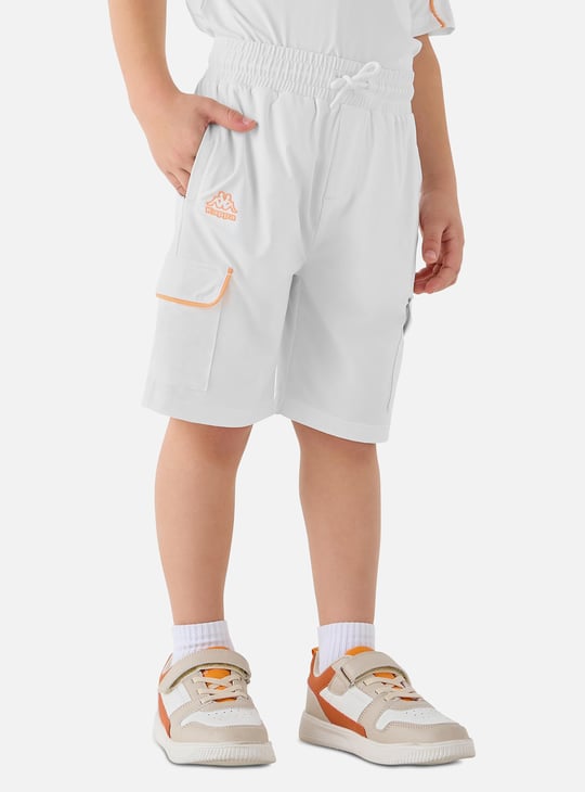 Kappa Logo Print Crew Neck T-shirt and Shorts Set