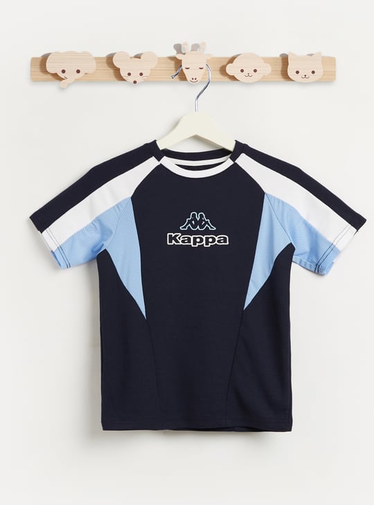 Kappa Knitted Logo Print T-shirt and Shorts Set