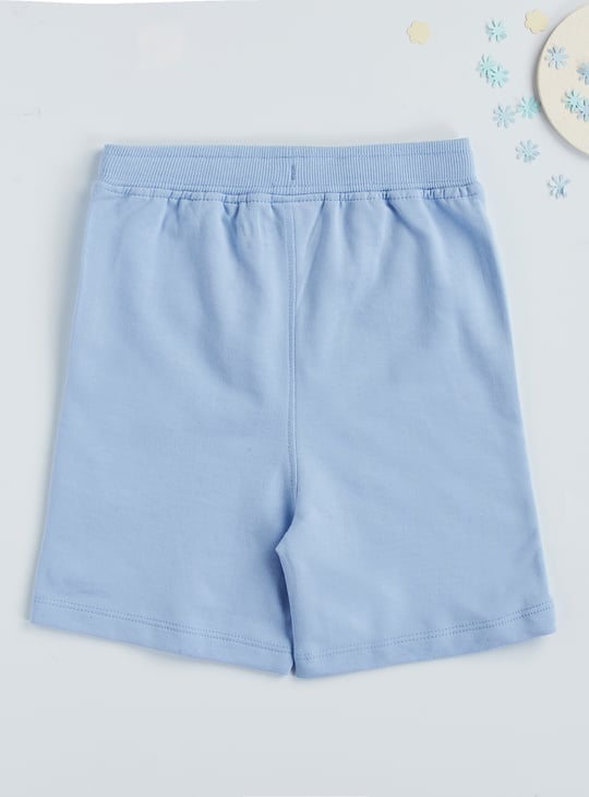 Juniors Solid Shorts with Drawstring Closure and Pockets