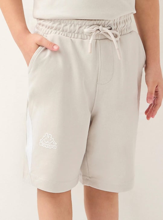 Kappa Logo Print Crew Neck T-shirt and Shorts Set