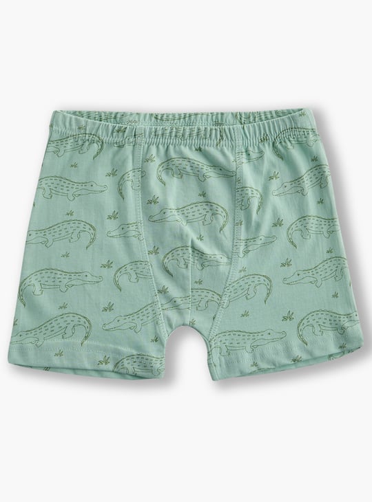 Juniors Printed Trunks with Elasticated Waist - Set of 7