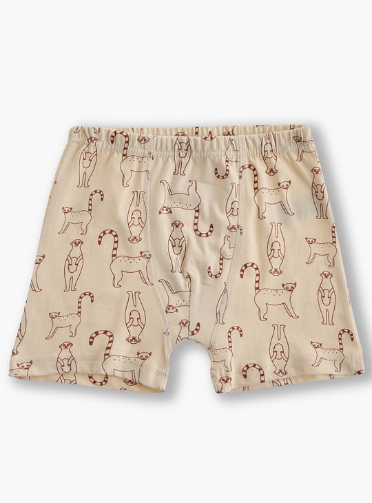 Juniors Printed Trunks with Elasticated Waist - Set of 7