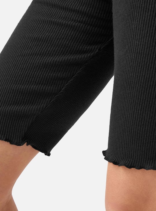 Juniors Ribbed Shorts with Elasticated Waistband