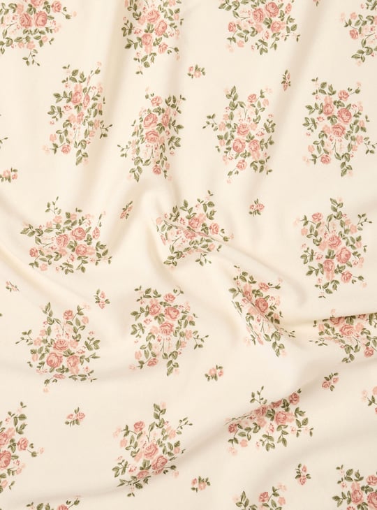 Juniors Floral Print Receiving Blanket - 70x70 cm