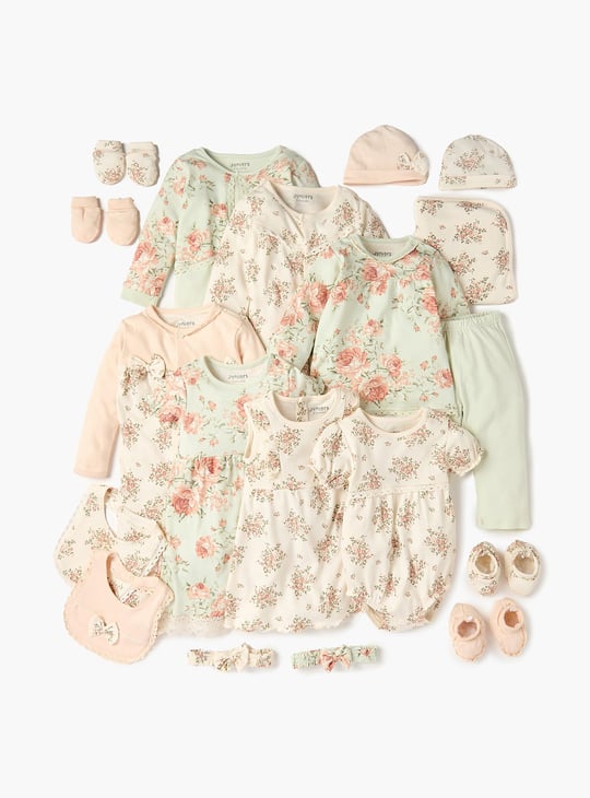 Juniors Floral Print Receiving Blanket - 70x70 cm