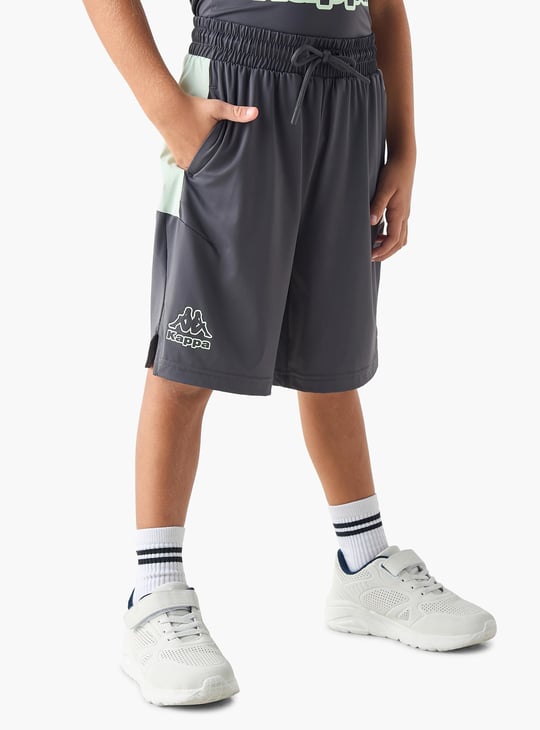 Kappa Logo Print Sleeveless T-shirt and Shorts Set