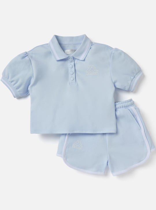 Kappa Logo Detail T-shirt and Shorts Set