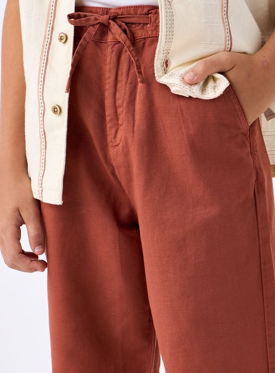 Juniors Eligo Striped Shirt and Solid Shorts Set