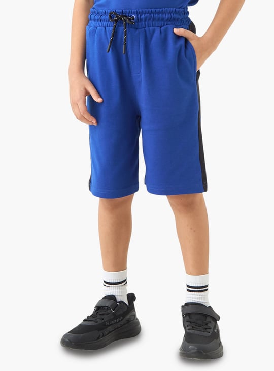 Kappa Logo Print Raglan Sleeve T-shirt and Shorts Set