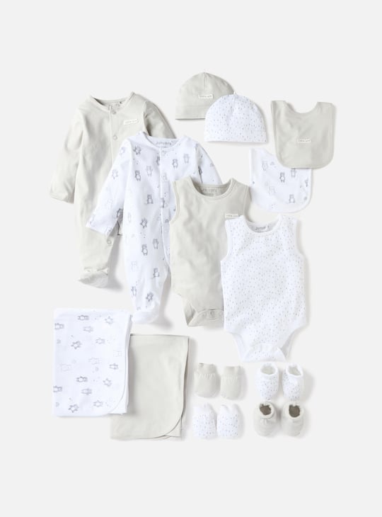 Juniors Assorted Sleeveless Bodysuit with Button Closure - Set of 2