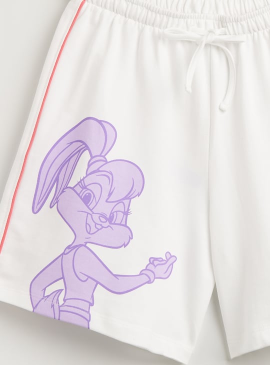 Juniors Looney Tunes Printed Shorts