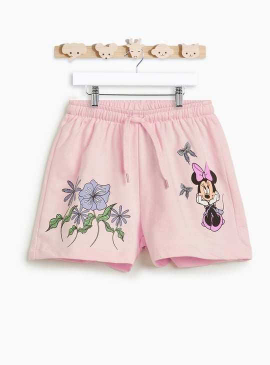 Juniors Minnie Mouse Pigment Print Shorts