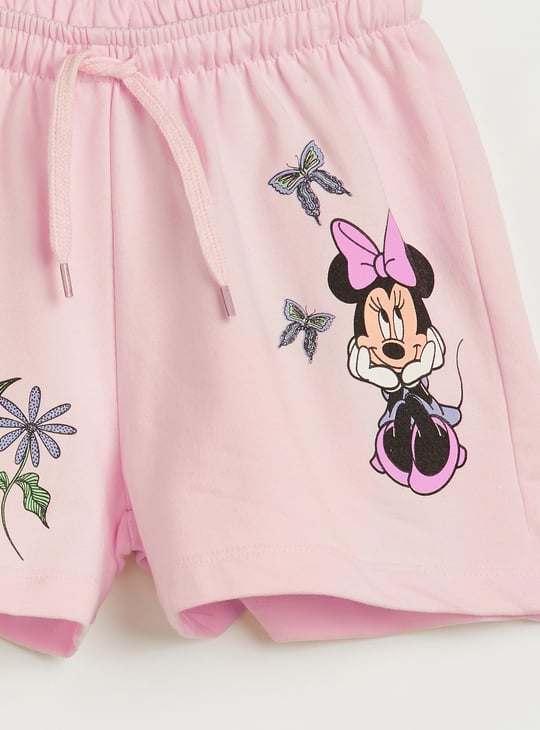 Juniors Minnie Mouse Pigment Print Shorts
