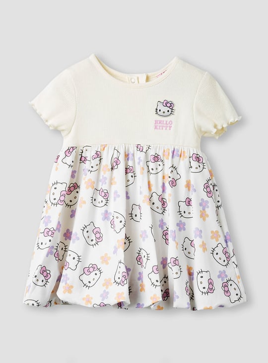Juniors Hello Kitty Print Dress with Headband