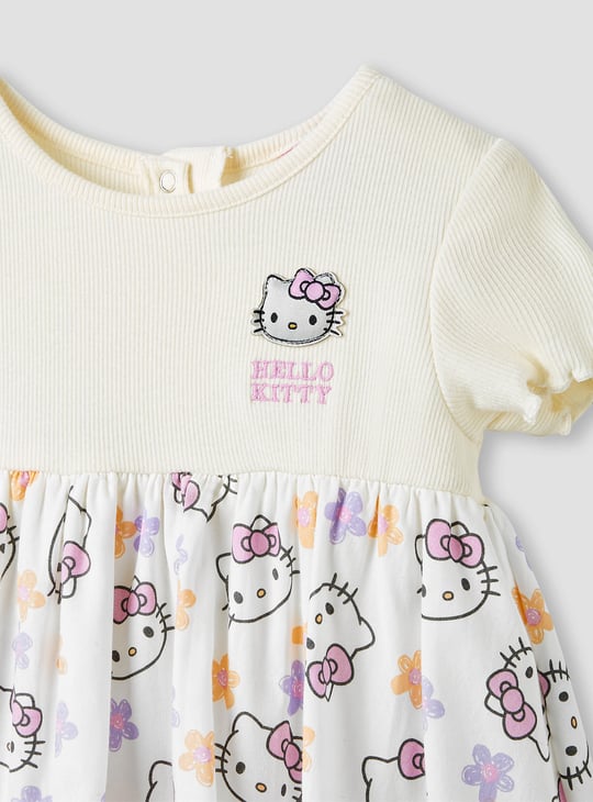 Juniors Hello Kitty Print Dress with Headband