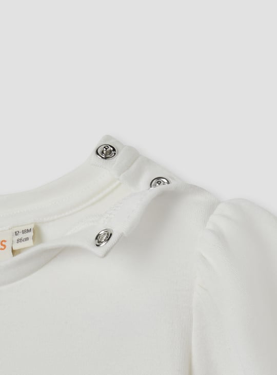 Juniors Cat Print Top with Headband