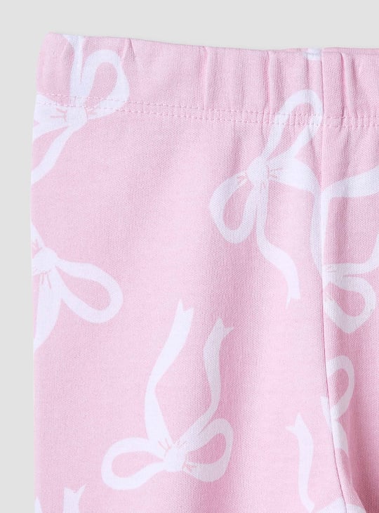 Juniors Bow Print Shirt and Pyjama Set