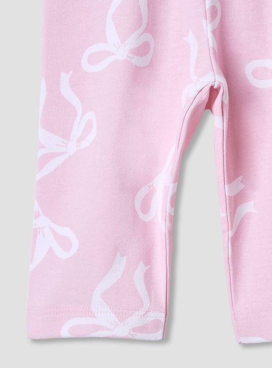 Juniors Bow Print Shirt and Pyjama Set